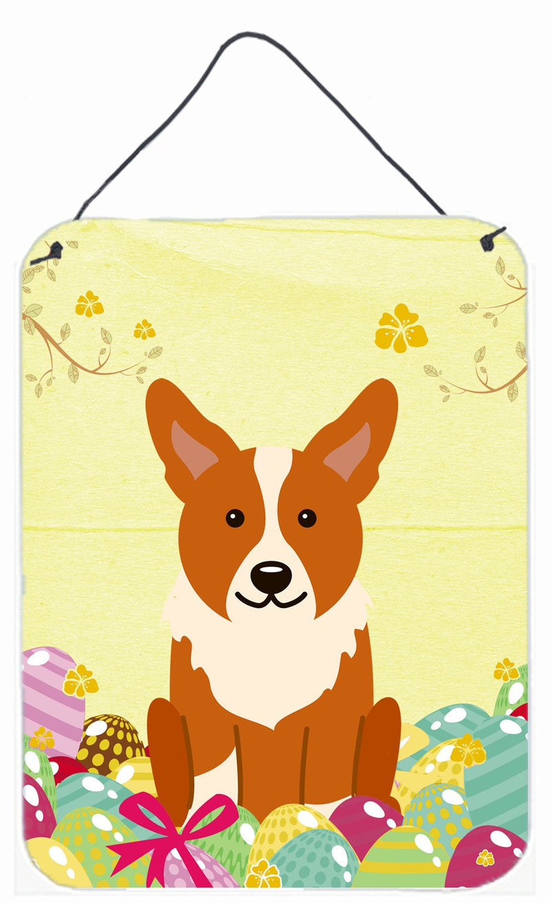 Easter Eggs Corgi Wall or Door Hanging Prints BB6100DS1216