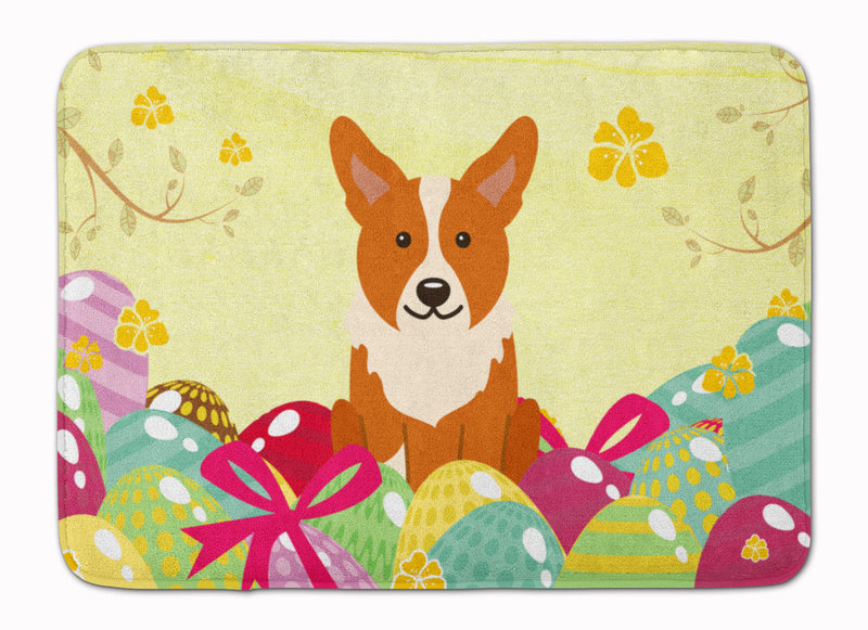 Easter Eggs Corgi Machine Washable Memory Foam Mat BB6100RUG