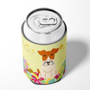 Easter Eggs Wire Fox Terrier Can or Bottle Hugger Cooler Sleeve for Standard 12 oz Cans, Insulated Foam Beer & Soda Can Hugger Reusable