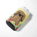 Easter Eggs Pekingese Tan Can or Bottle Hugger Cooler Sleeve for Standard 12 oz Cans, Insulated Foam Beer & Soda Can Hugger Reusable