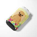 Easter Eggs Pekingese Fawn Sable Can or Bottle Hugger Cooler Sleeve for Standard 12 oz Cans, Insulated Foam Beer & Soda Can Hugger Reusable