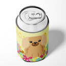 Easter Eggs Pekingese Fawn Sable Can or Bottle Hugger Cooler Sleeve for Standard 12 oz Cans, Insulated Foam Beer & Soda Can Hugger Reusable