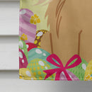 Easter Eggs Pekingese Fawn Sable House Flag 28x40 Porch Sleeve Pole Decorative Outside Yard Banner Artwork Wall Hanging, Polyester