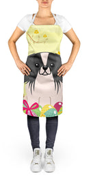 Easter Eggs Pekingese Black White Apron Cooking Kitchen Server Baking Crafts Gardening for Adult Women Men, Unisex, Large, Multicolor