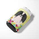 Easter Eggs Pekingese Black White Can or Bottle Hugger Cooler Sleeve for Standard 12 oz Cans, Insulated Foam Beer & Soda Can Hugger Reusable