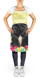 Easter Eggs Pekingese Black Apron Cooking Kitchen Server Baking Crafts Gardening for Adult Women Men, Unisex, Large, Multicolor