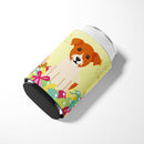 Easter Eggs Jack Russell Terrier Can or Bottle Hugger Cooler Sleeve for Standard 12 oz Cans, Insulated Foam Beer & Soda Can Hugger Reusable