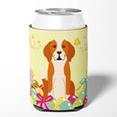 Easter Eggs English Foxhound Can or Bottle Hugger Cooler Sleeve for Standard 12 oz Cans, Insulated Foam Beer & Soda Can Hugger Reusable