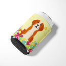 Easter Eggs English Foxhound Can or Bottle Hugger Cooler Sleeve for Standard 12 oz Cans, Insulated Foam Beer & Soda Can Hugger Reusable