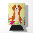 Easter Eggs English Foxhound Can or Bottle Hugger Cooler Sleeve for Standard 12 oz Cans, Insulated Foam Beer & Soda Can Hugger Reusable