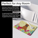Easter Eggs Chinese Chongqing Dog Memory Foam Kitchen Mat Machine Washable Anti-Fatigue Cushion Comfort Bath or Kitchen Rug