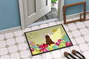 Easter Eggs Chinese Crested Cream Doormat Indoor Outdoor 18H X 27W Front Door Mat Rugs for Entryway, Non Slip Washable