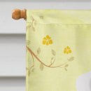 Easter Eggs White Boxer Cooper House Flag 28x40 Porch Sleeve Pole Decorative Outside Yard Banner Artwork Wall Hanging, Polyester