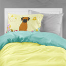 Easter Eggs Fawn Boxer Standard Pillowcase Lightweight Super Soft Easy Care Decorative Artwork Pillowcase, Standard