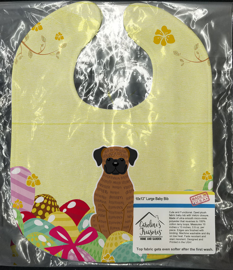 Easter Eggs Brindle Boxer Baby Bib BB6117BIB