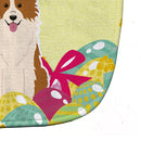 Easter Eggs Border Collie Red White Baby Bib Easy-Clean Baby Bib Baby Feeding Accessory Baby Mealtime Essential, 10 x 13, Multicolor