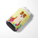 Easter Eggs Border Collie Red White Can or Bottle Hugger Cooler Sleeve for Standard 12 oz Cans, Insulated Foam Beer & Soda Can Hugger Reusable