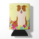 Easter Eggs Border Collie Red White Can or Bottle Hugger Cooler Sleeve for Standard 12 oz Cans, Insulated Foam Beer & Soda Can Hugger Reusable