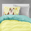 Easter Eggs English Bulldog Brindle White Standard Pillowcase Lightweight Super Soft Easy Care Decorative Artwork Pillowcase, Standard