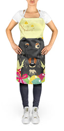 Easter Eggs Wire Haired Dachshund Dapple Apron Cooking Kitchen Server Baking Crafts Gardening for Adult Women Men, Unisex, Large, Multicolor