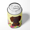 Easter Eggs Wire Haired Dachshund Chocolate Can or Bottle Hugger Cooler Sleeve for Standard 12 oz Cans, Insulated Foam Beer & Soda Can Hugger Reusable