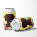 Easter Eggs Wire Haired Dachshund Chocolate Can or Bottle Hugger Cooler Sleeve for Standard 12 oz Cans, Insulated Foam Beer & Soda Can Hugger Reusable