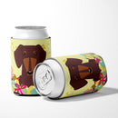Easter Eggs Dachshund Chocolate Can or Bottle Hugger Cooler Sleeve for Standard 12 oz Cans, Insulated Foam Beer & Soda Can Hugger Reusable