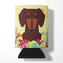 Easter Eggs Dachshund Chocolate Can or Bottle Hugger Cooler Sleeve for Standard 12 oz Cans, Insulated Foam Beer & Soda Can Hugger Reusable