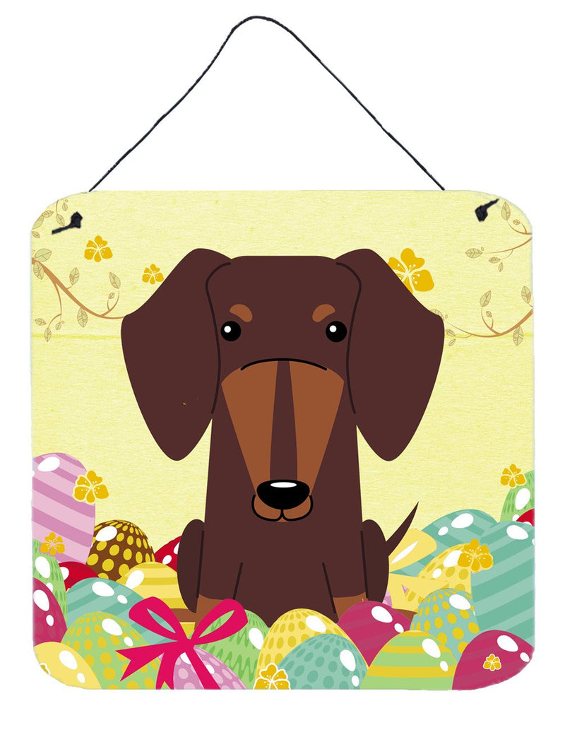 Easter Eggs Dachshund Chocolate Wall or Door Hanging Prints BB6131DS66