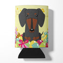 Easter Eggs Dachshund Black Tan Can or Bottle Hugger Cooler Sleeve for Standard 12 oz Cans, Insulated Foam Beer & Soda Can Hugger Reusable