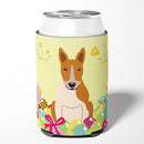 Easter Eggs Bull Terrier Red White Can or Bottle Hugger Cooler Sleeve for Standard 12 oz Cans, Insulated Foam Beer & Soda Can Hugger Reusable