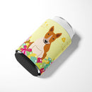 Easter Eggs Bull Terrier Red White Can or Bottle Hugger Cooler Sleeve for Standard 12 oz Cans, Insulated Foam Beer & Soda Can Hugger Reusable