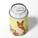 Easter Eggs Bull Terrier Red White Can or Bottle Hugger Cooler Sleeve for Standard 12 oz Cans, Insulated Foam Beer & Soda Can Hugger Reusable