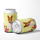 Easter Eggs Bull Terrier Red White Can or Bottle Hugger Cooler Sleeve for Standard 12 oz Cans, Insulated Foam Beer & Soda Can Hugger Reusable