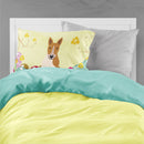 Easter Eggs Bull Terrier Red White Standard Pillowcase Lightweight Super Soft Easy Care Decorative Artwork Pillowcase, Standard