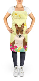 Easter Eggs Bull Terrier Brindle Apron Cooking Kitchen Server Baking Crafts Gardening for Adult Women Men, Unisex, Large, Multicolor