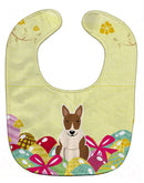 Easter Eggs Bull Terrier Brindle Baby Bib Easy-Clean Baby Bib Baby Feeding Accessory Baby Mealtime Essential, 10 x 13, Multicolor