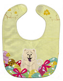 Easter Eggs Chow Chow White Baby Bib Easy-Clean Baby Bib Baby Feeding Accessory Baby Mealtime Essential, 10 x 13, Multicolor