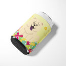 Easter Eggs Chow Chow White Can or Bottle Hugger Cooler Sleeve for Standard 12 oz Cans, Insulated Foam Beer & Soda Can Hugger Reusable
