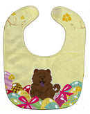 Easter Eggs Chow Chow Chocolate Baby Bib Easy-Clean Baby Bib Baby Feeding Accessory Baby Mealtime Essential, 10 x 13, Multicolor
