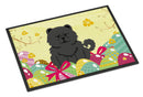 Easter Eggs Chow Chow Black Doormat Indoor Outdoor 24H X 36W Front Door Mat Rugs for Entryway, Non Slip Washable Low Pile,