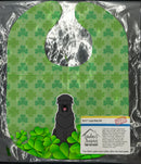 Black Russian Terrier Shamrocks Baby Bib BB6167BIB