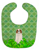 Saint Bernard Shamrocks Baby Bib Easy-Clean Baby Bib Baby Feeding Accessory Baby Mealtime Essential, 10 x 13, Multicolor