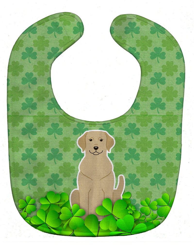 Yellow Labrador Shamrocks Baby Bib BB6196BIB