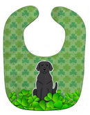 Black Labrador Shamrocks Baby Bib BB6198BIB
