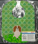 Cavalier Spaniel Shamrocks Baby Bib Easy-Clean Baby Bib Baby Feeding Accessory Baby Mealtime Essential, 10 x 13, Multicolor