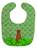 Dogue de Bourdeaux Shamrocks Baby Bib Easy-Clean Baby Bib Baby Feeding Accessory Baby Mealtime Essential, 10 x 13, Multicolor