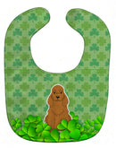 Cocker Spaniel Red Shamrocks Baby Bib Easy-Clean Baby Bib Baby Feeding Accessory Baby Mealtime Essential, 10 x 13, Multicolor