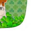 Wire Fox Terrier Shamrocks Baby Bib Easy-Clean Baby Bib Baby Feeding Accessory Baby Mealtime Essential, 10 x 13, Multicolor
