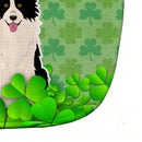 Border Collie Black White Shamrocks Baby Bib BB6259BIB